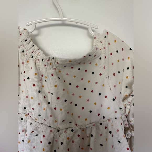 5/$10 Old Navy- Polka-Dot Ruffle-Tiered Crepe Dress for Toddler Girls 5T - Picture 7 of 8